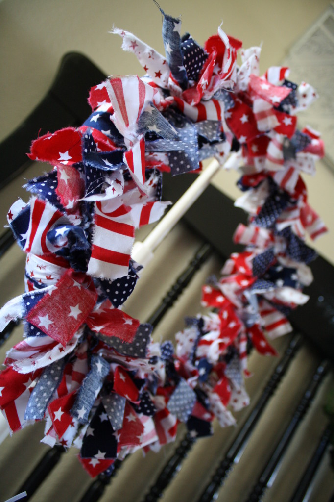 Patriotic Rag Wreath