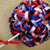 Patriotic Ribbon Topiary