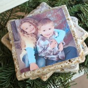 DIY Photo Tile Coasters