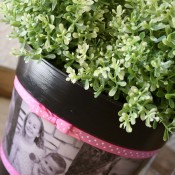 DIY Photo Flower Pot