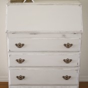 Shabby Secretary Desk & DIY Chalk Paint
