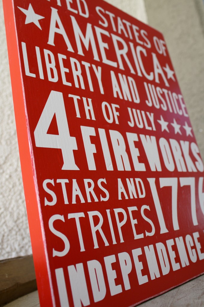 4th of July Subway Art