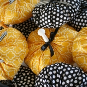 DIY Mod Fabric Pumpkins