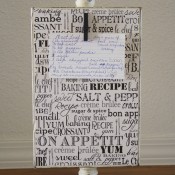 DIY Recipe and Photo Holder