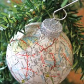 Decoupaged Ball Ornament Tutorial