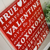 Valentine's Day Subway Art