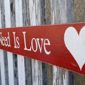 all you need is love sign