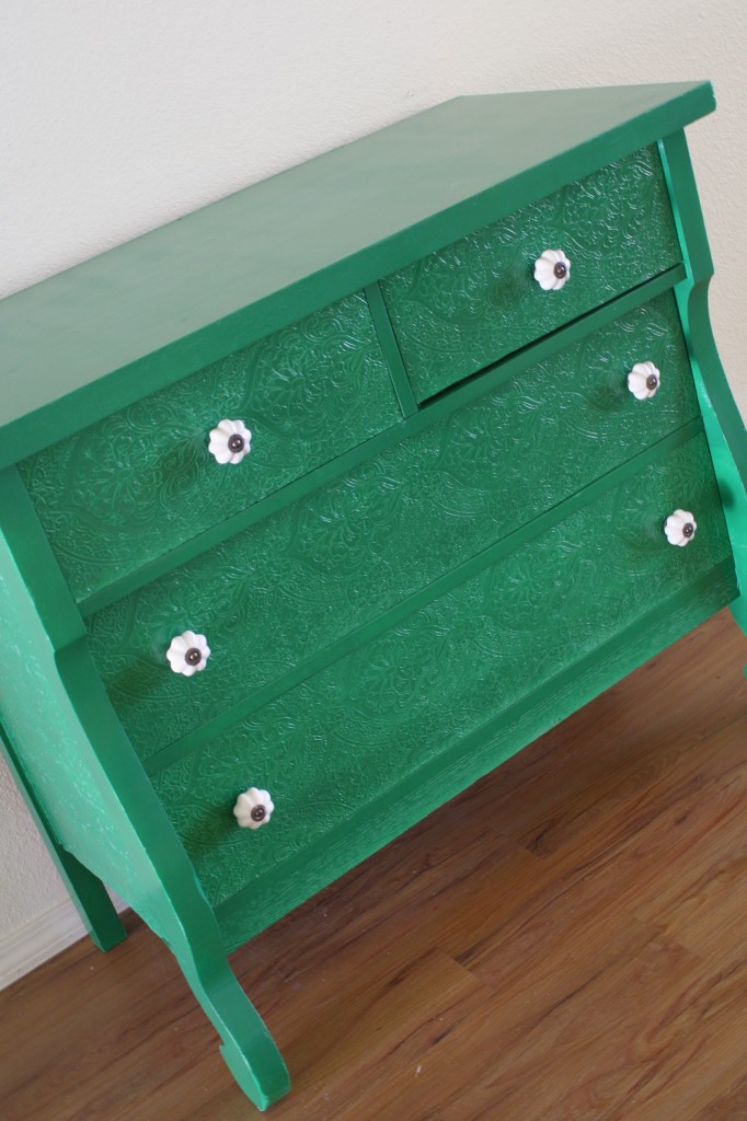 emerald green dresser