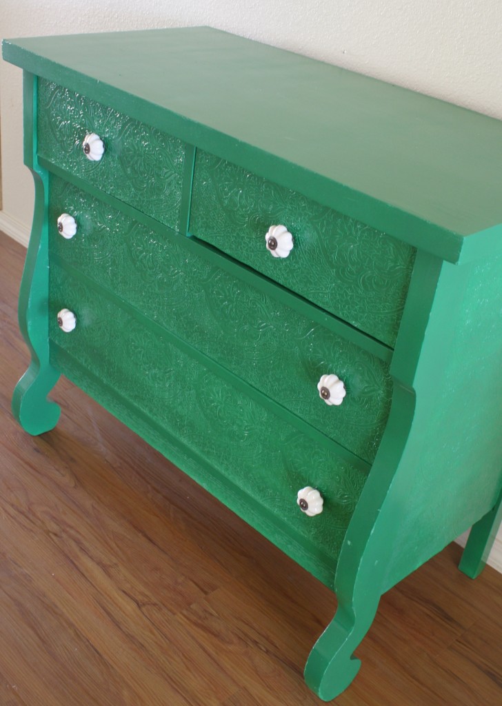 emerald green dresser