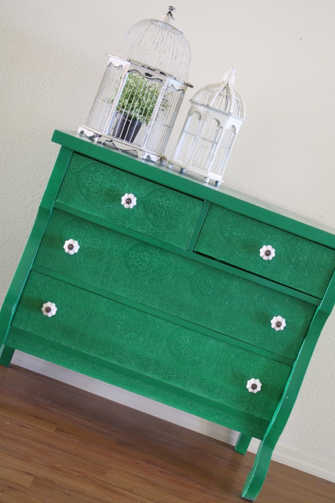 emerald green dresser