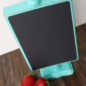 Wood Pedestal Chalkboard