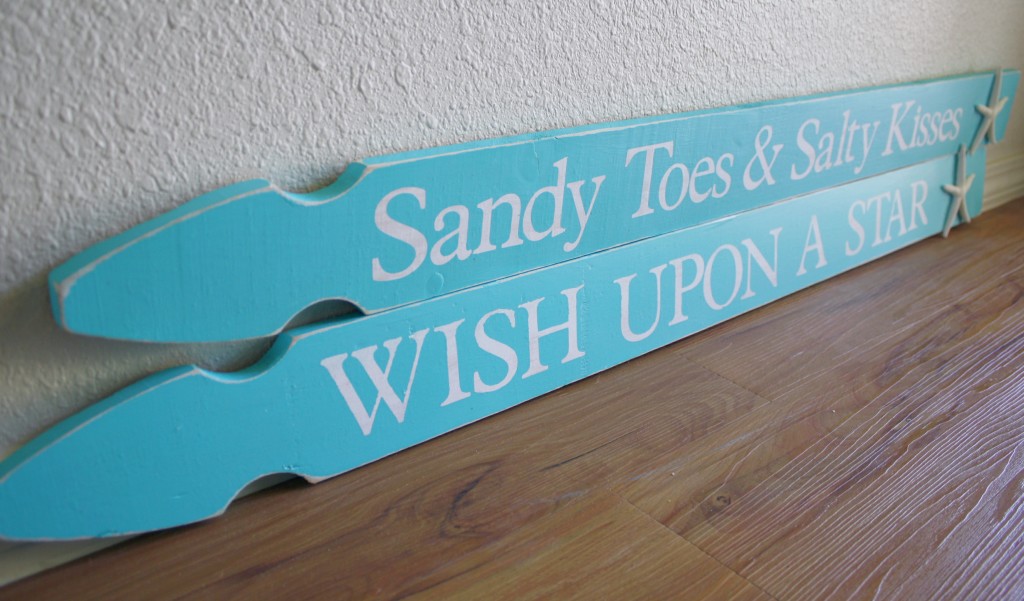 Fence board signs