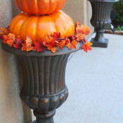 Outdoor Pumpkin Topiaries