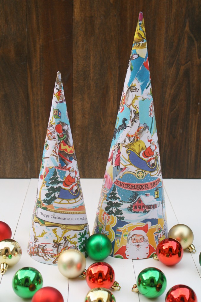 Vintage Book Christmas Trees