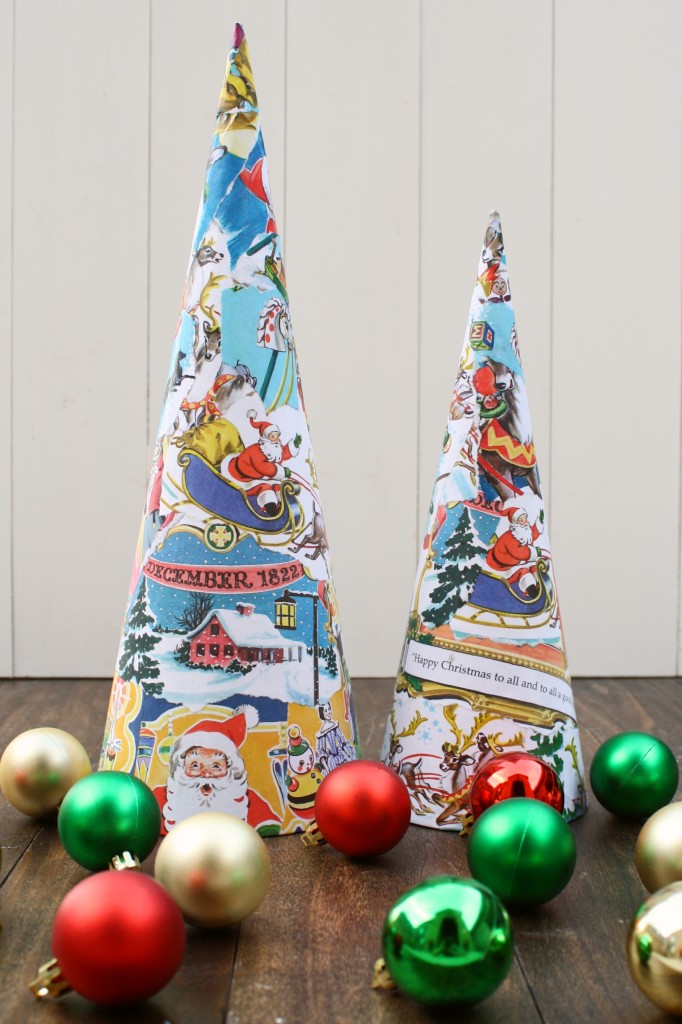 Vintage Book Christmas Trees