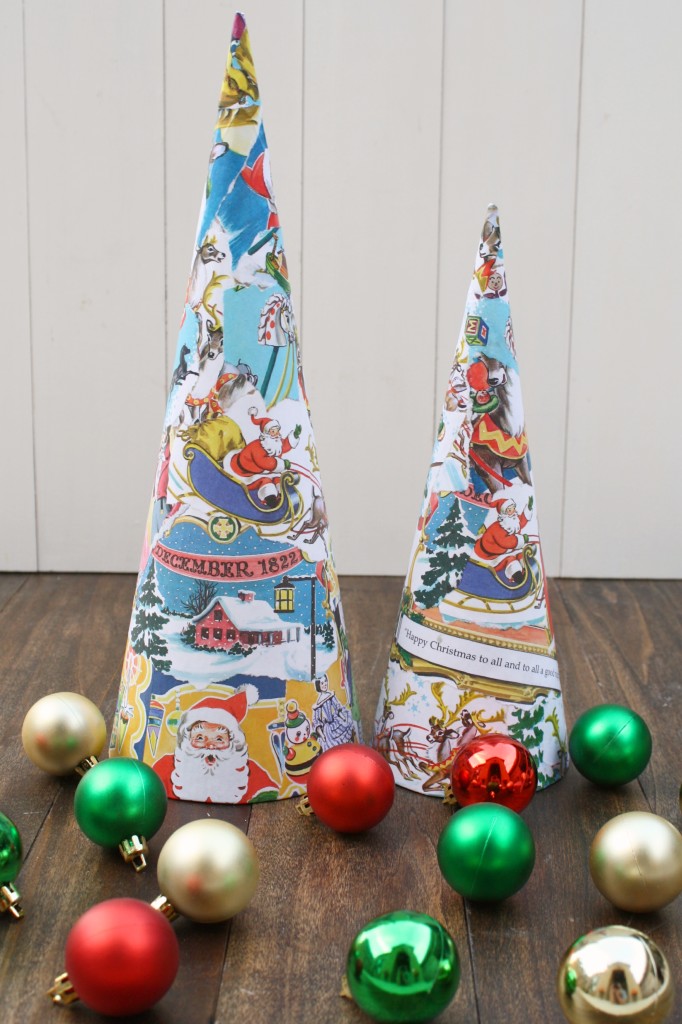 Vintage Book Christmas Trees