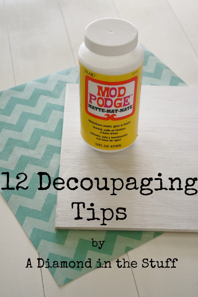 12 decoupaging tips