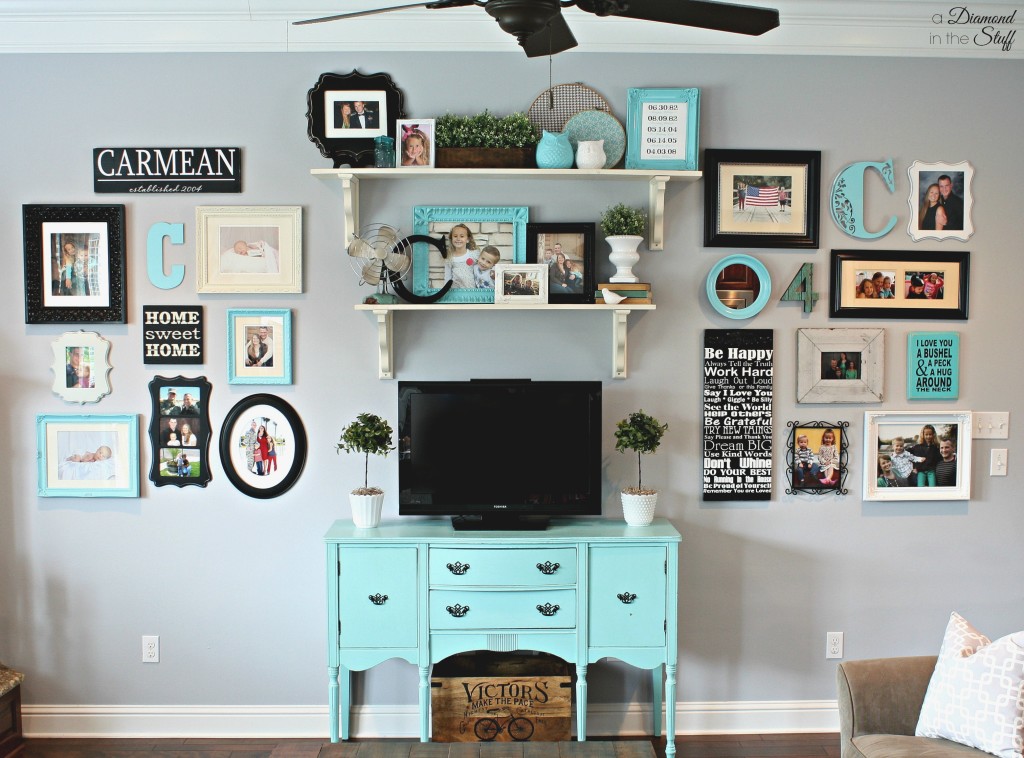 Bright Living Room Wall Gallery