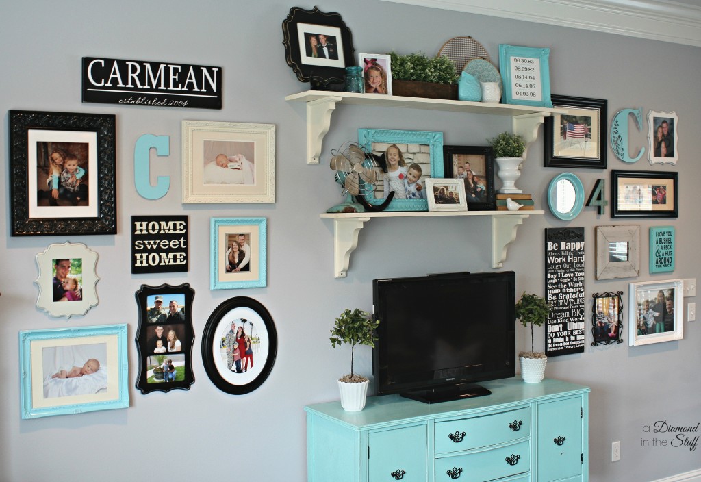 Bright Living Room Wall Gallery