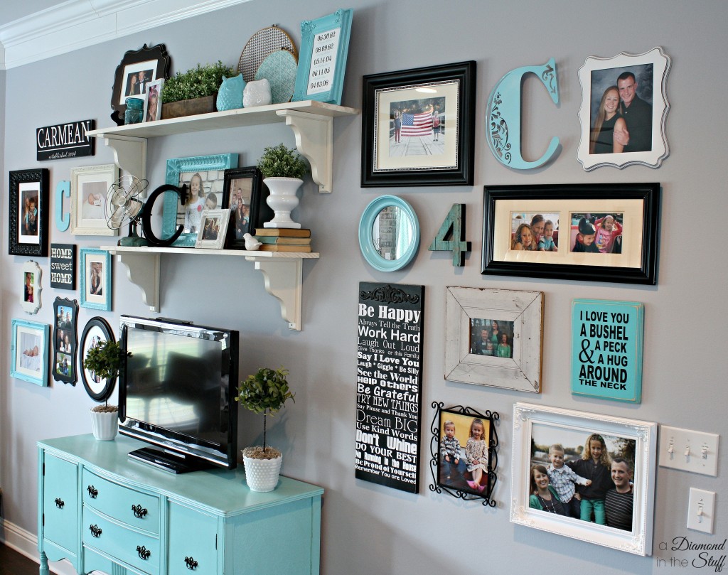 Bright Living Room Wall Gallery