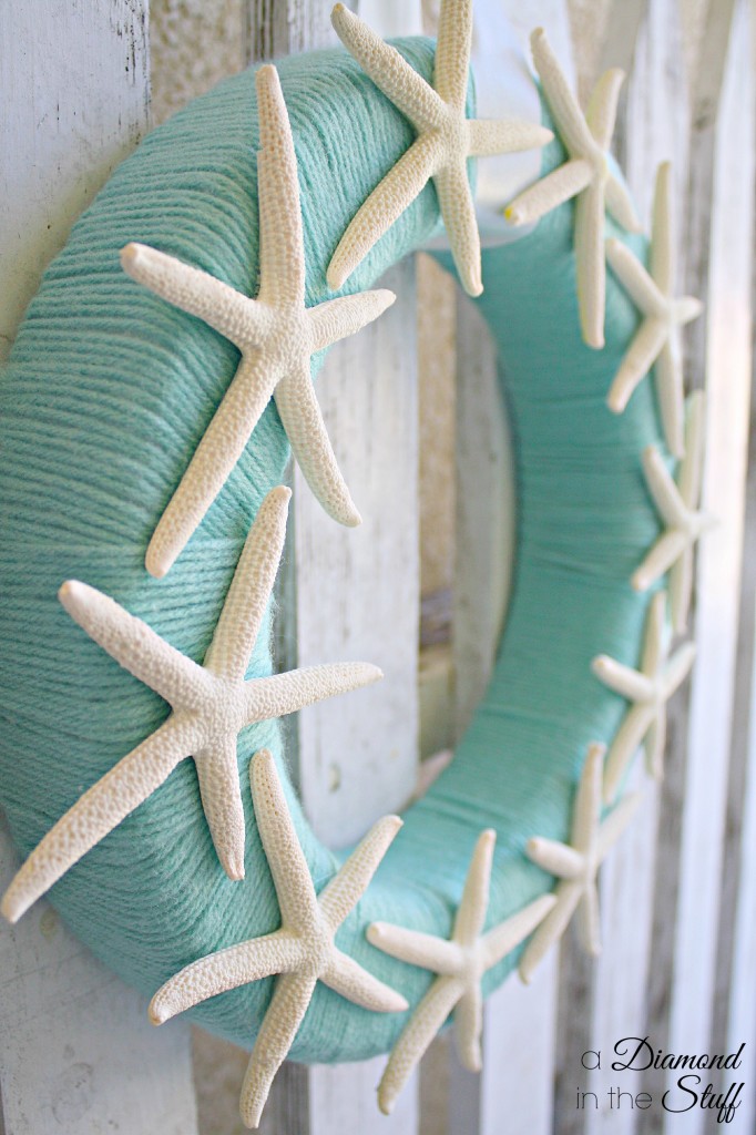 Starfish Yarn Wreath