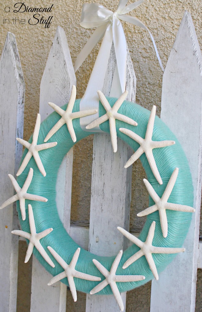 Starfish Yarn Wreath