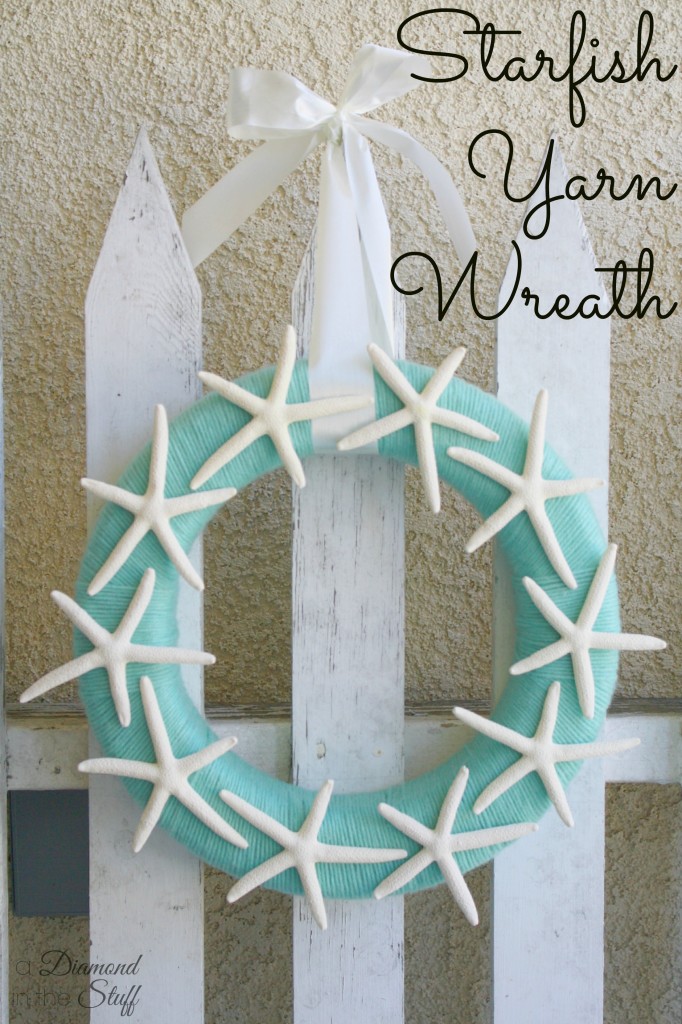 Starfish Yarn Wreath