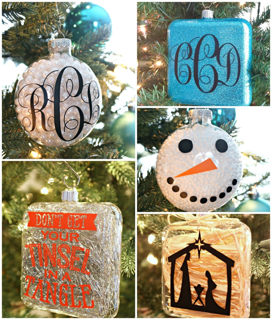 5 Ornaments to Make Using Vinyl | A Diamond in the Stuff