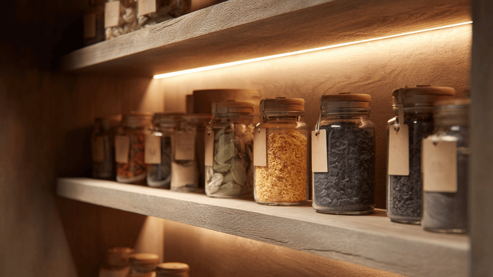 Built In Lighting Shelves