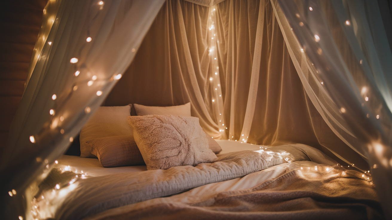 add a canopy over the bed