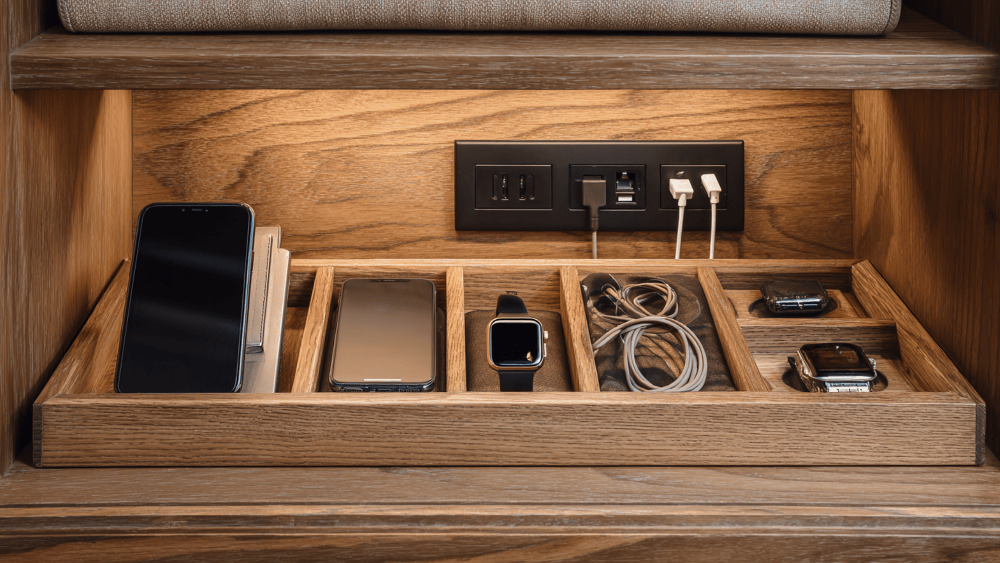 add a charging station for devices