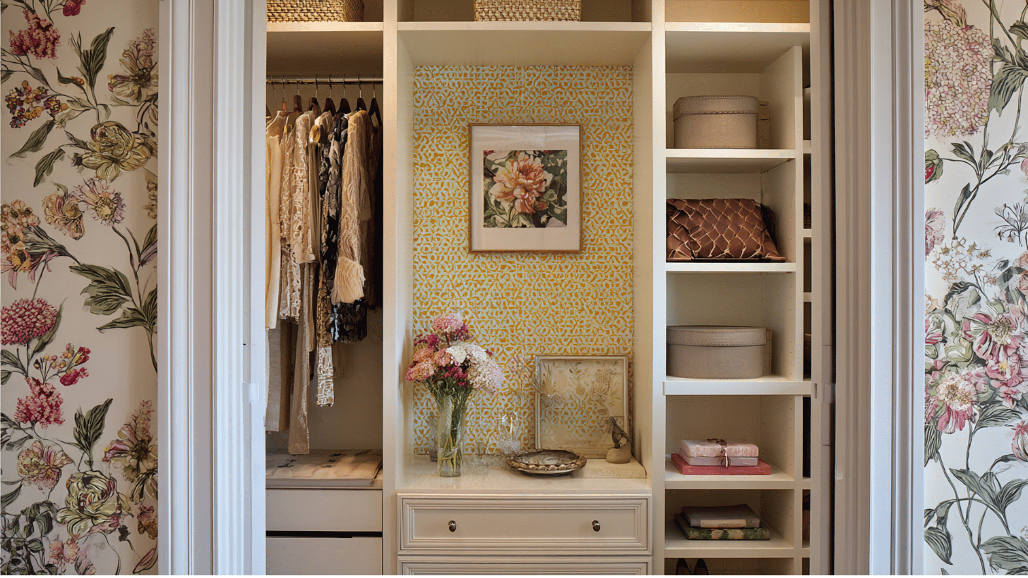 add decorative wallpaper