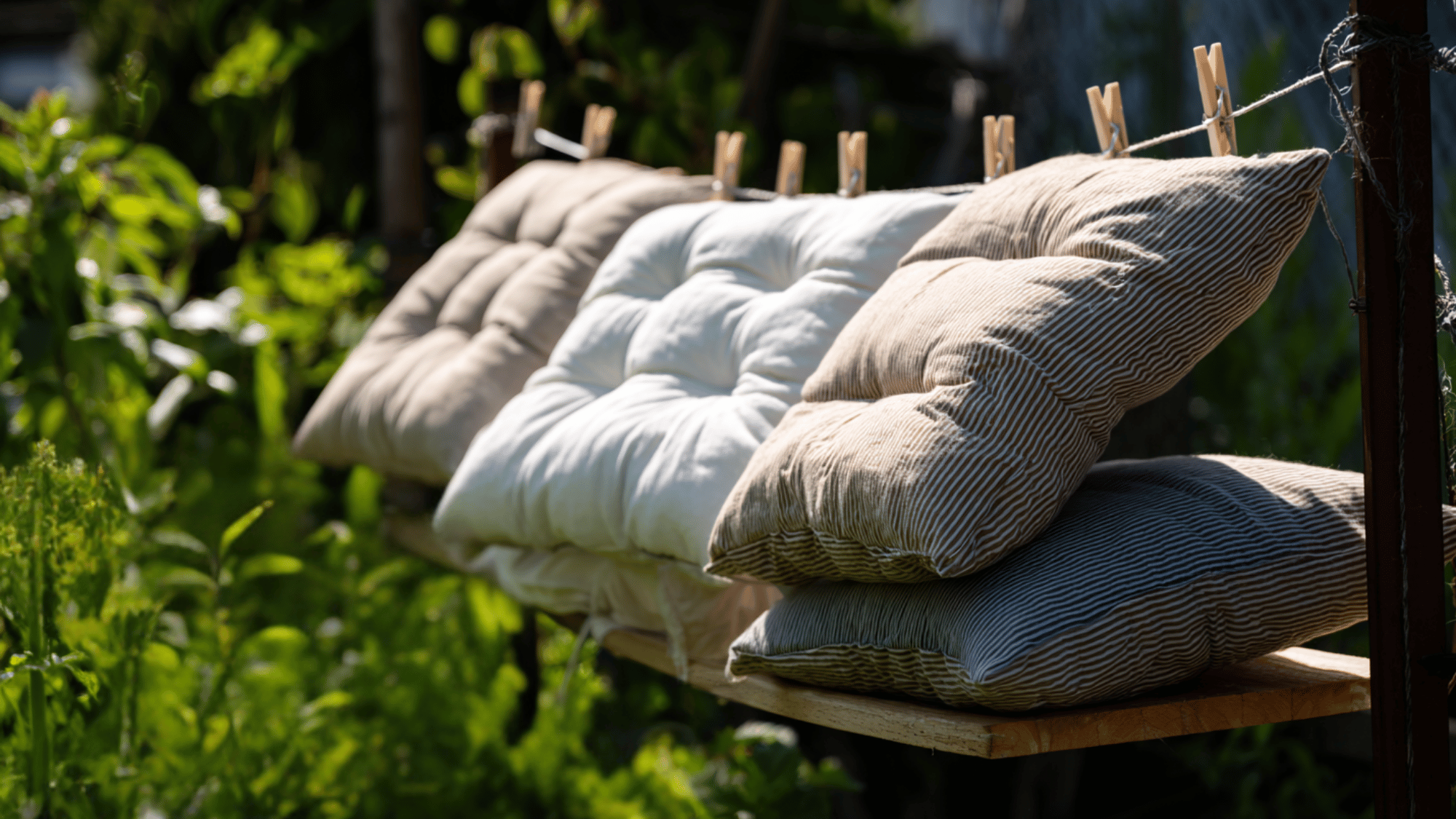 air dry cushions completely before use