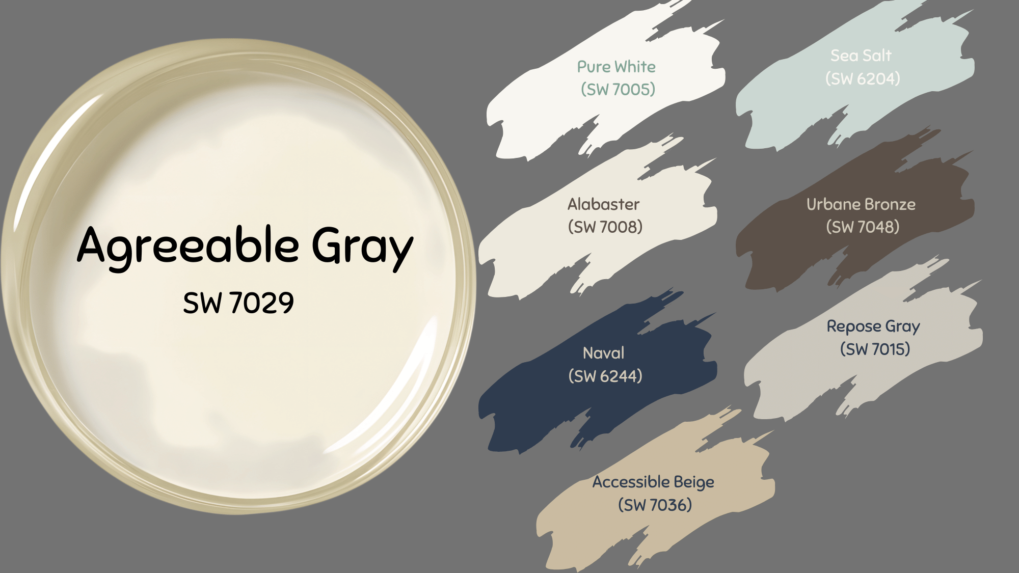 best coordinating colors with agreeable gray
