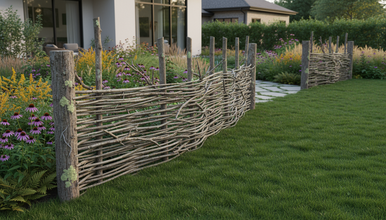 branch and twig fence