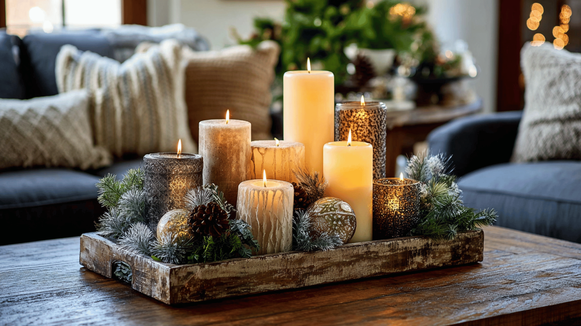 candlelit centerpiece