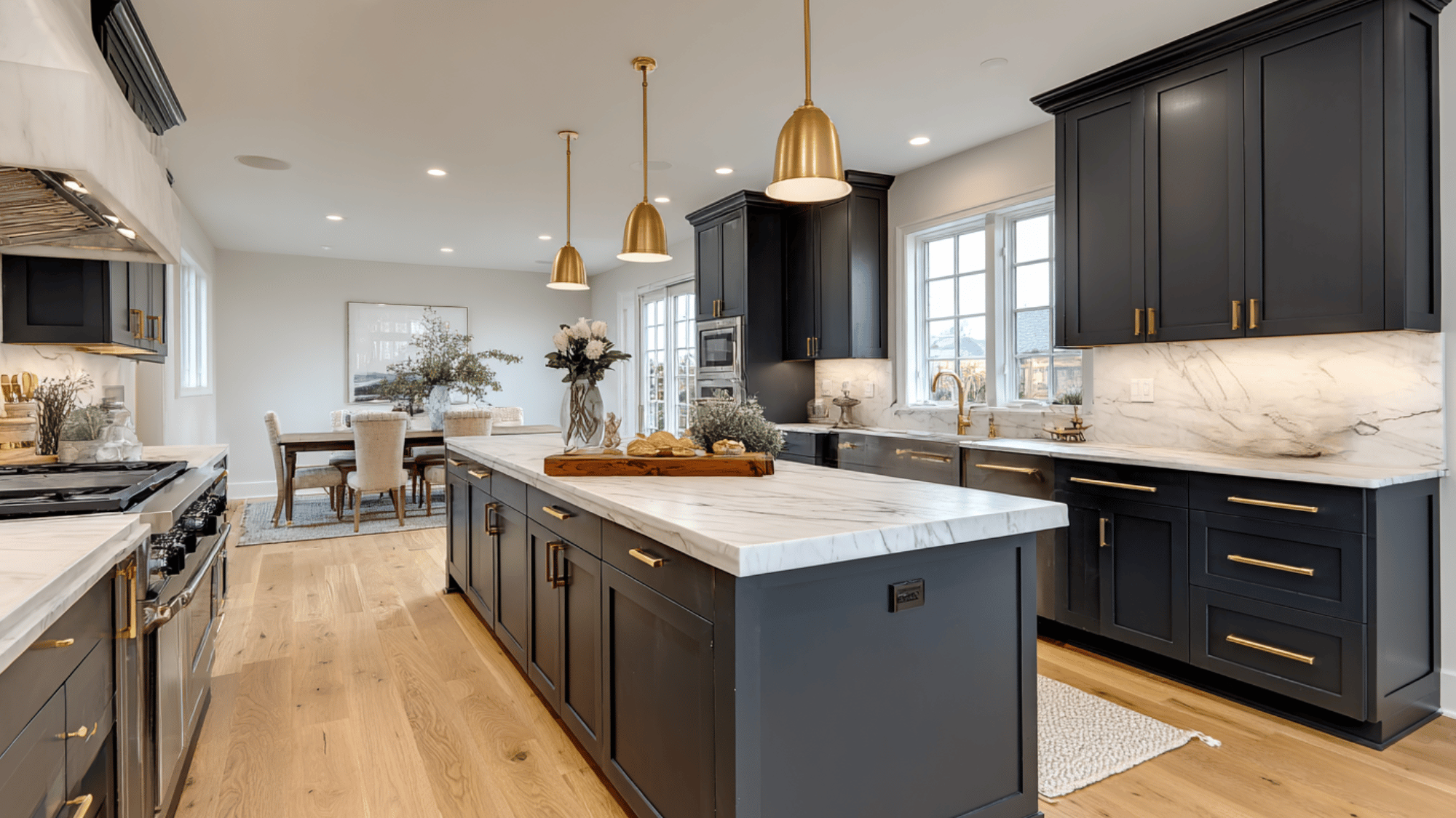 charcoal with brass accents