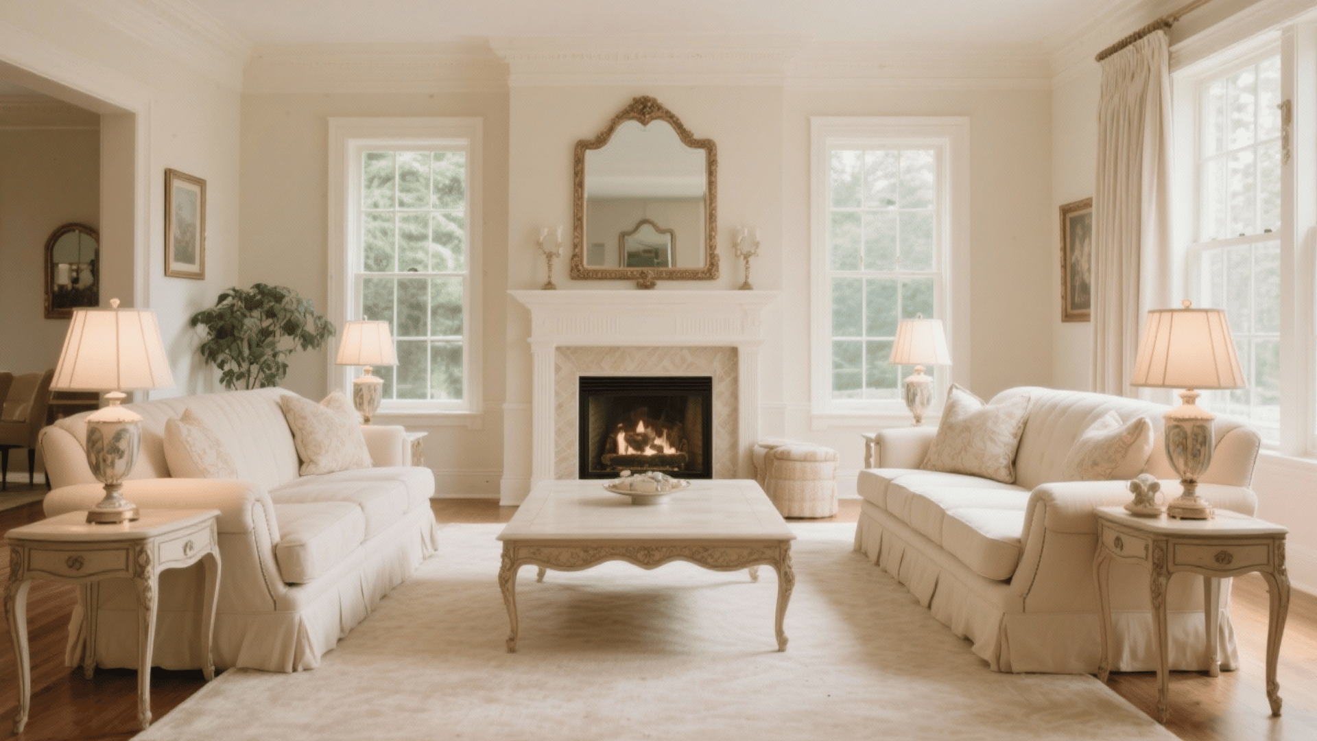 classic symmetrical arrangement