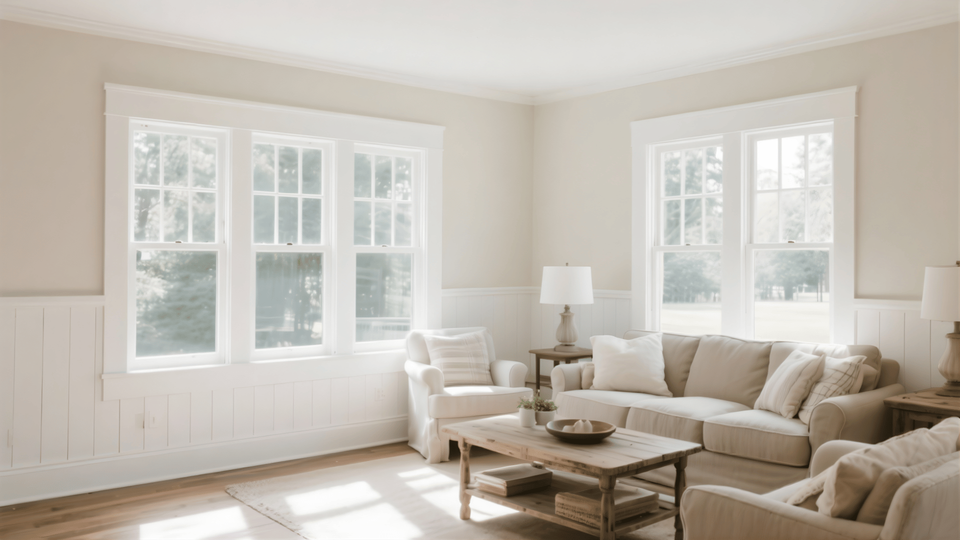 classic white painted trim