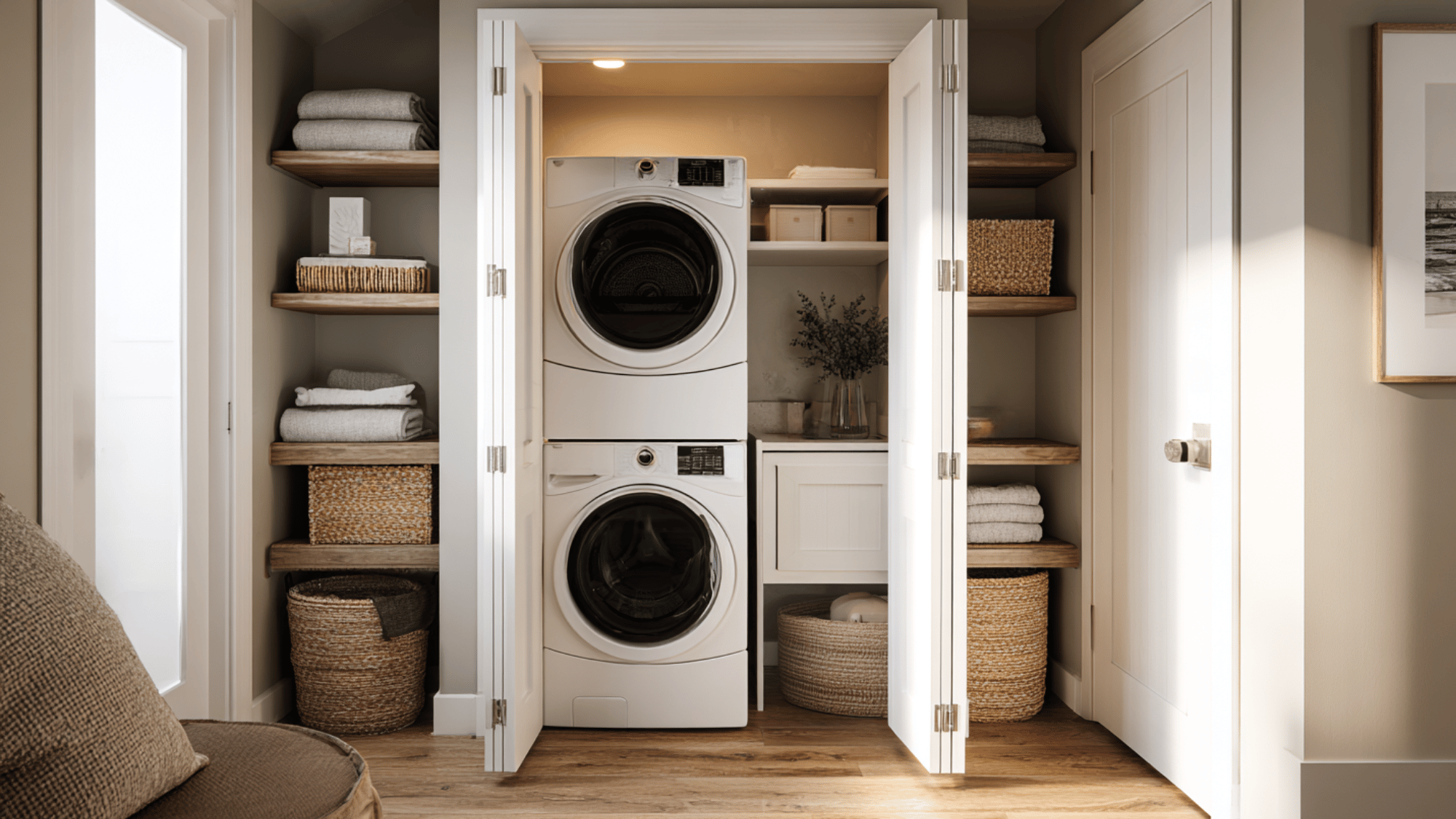 compact laundry closet