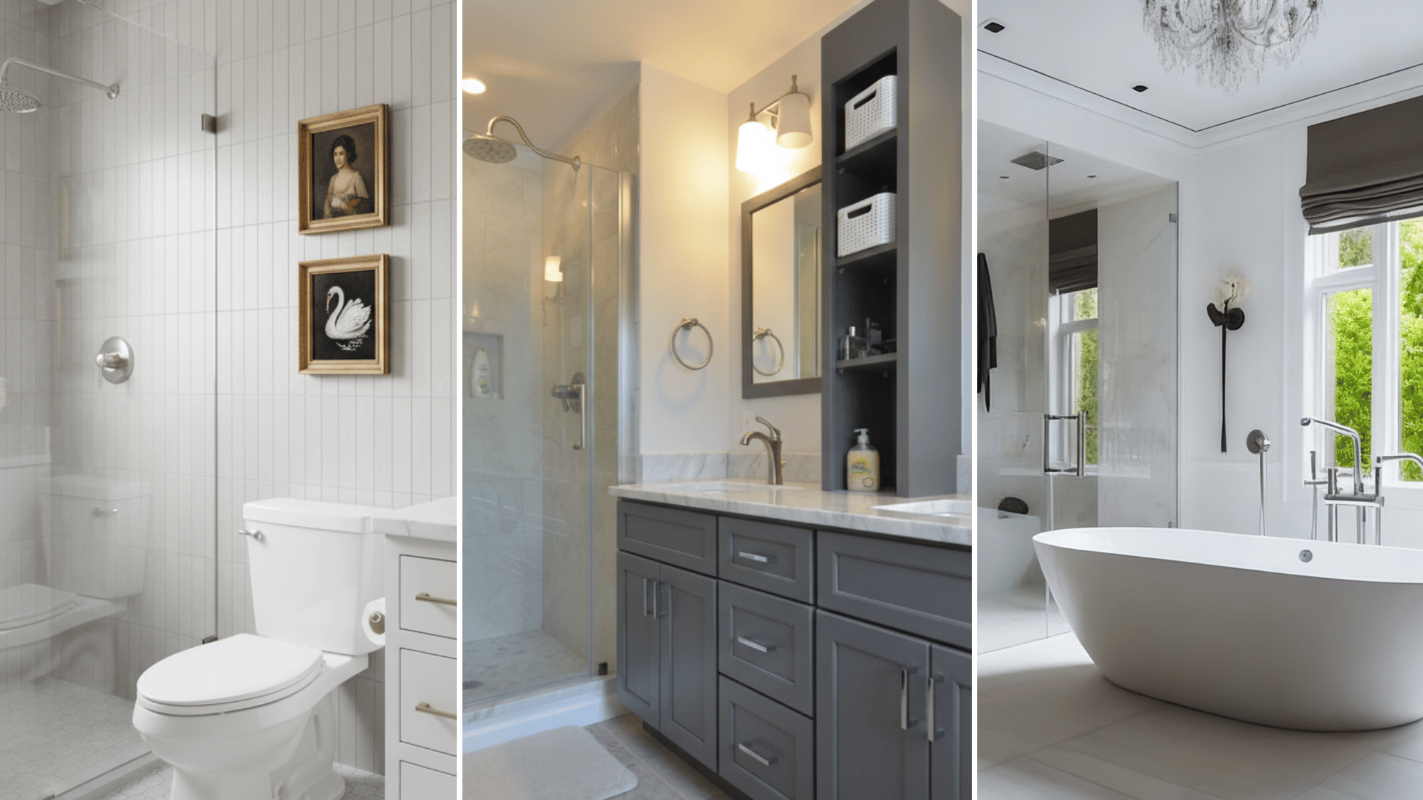 comparison of different kinds of bathroom remodeling