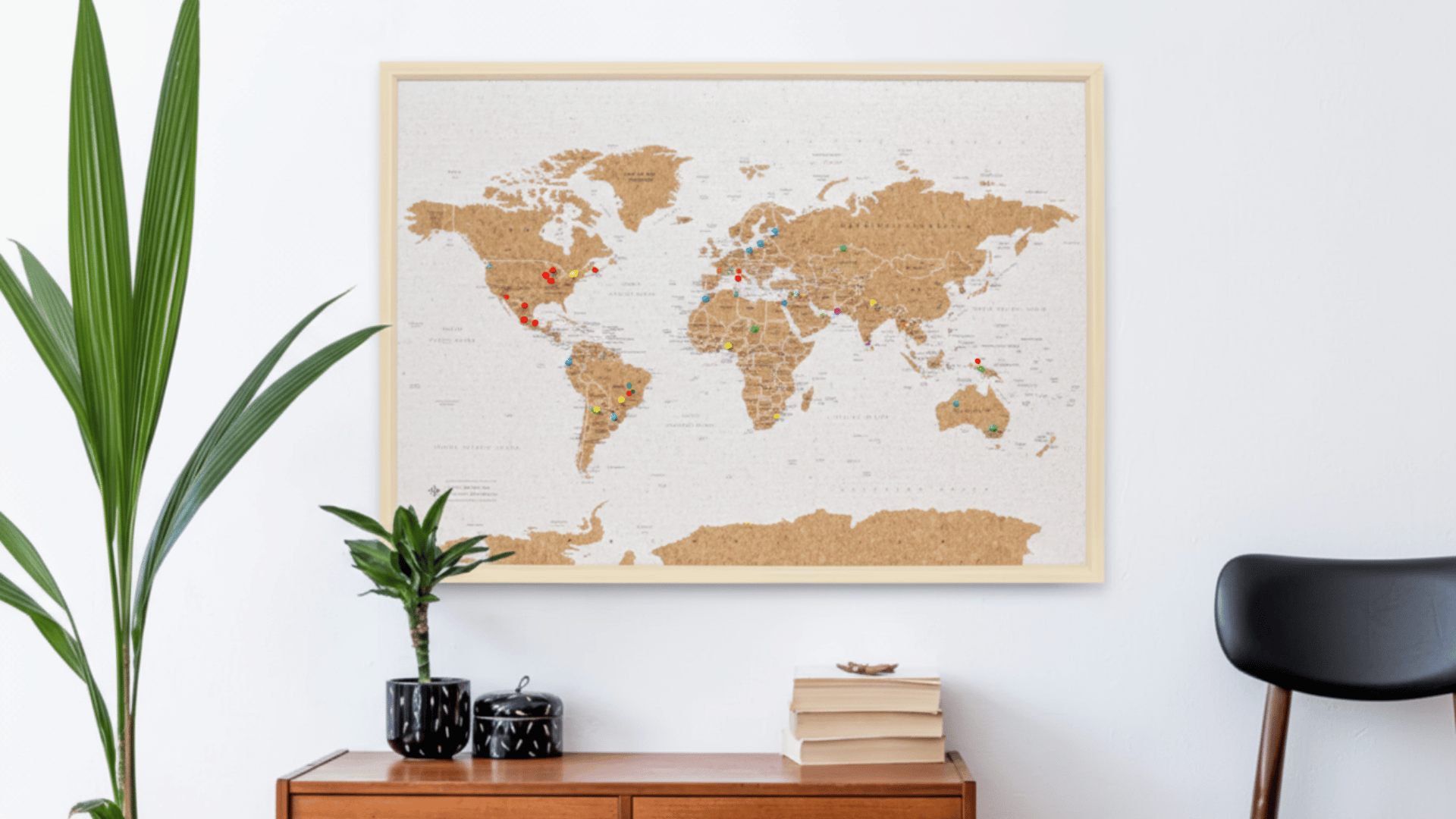cork board pin map