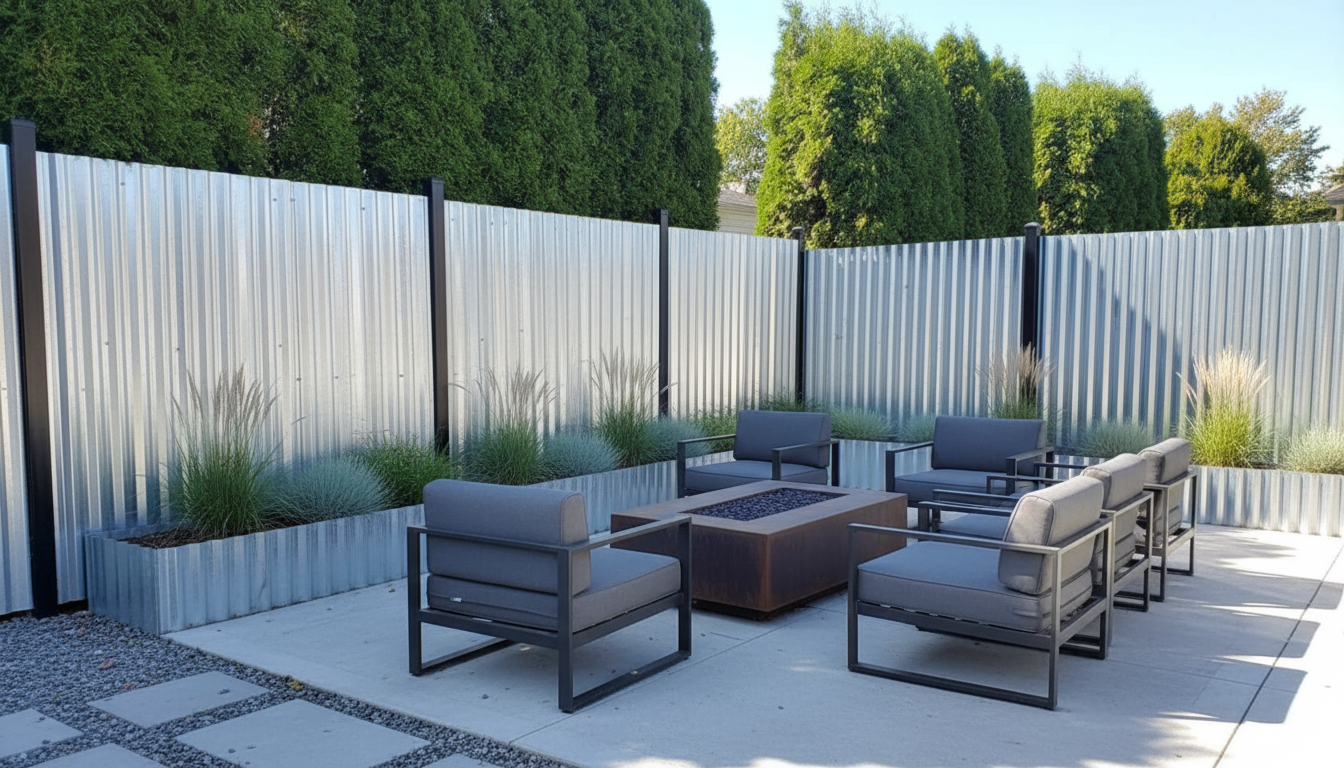 corrugated metal panels