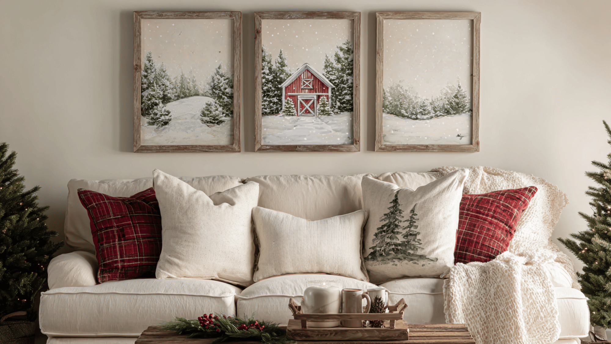 cozy christmas wall art