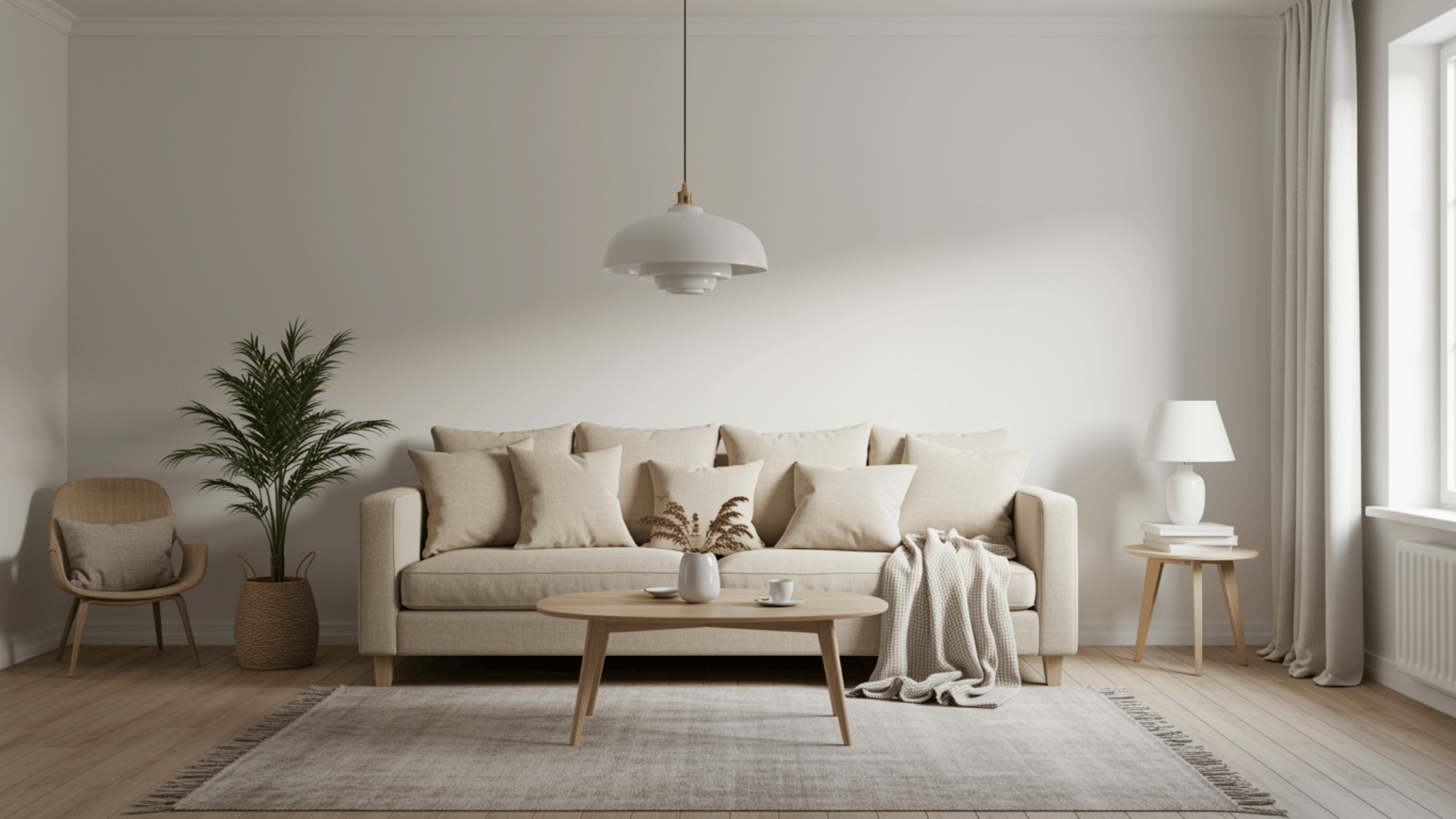 cozy minimalist living room