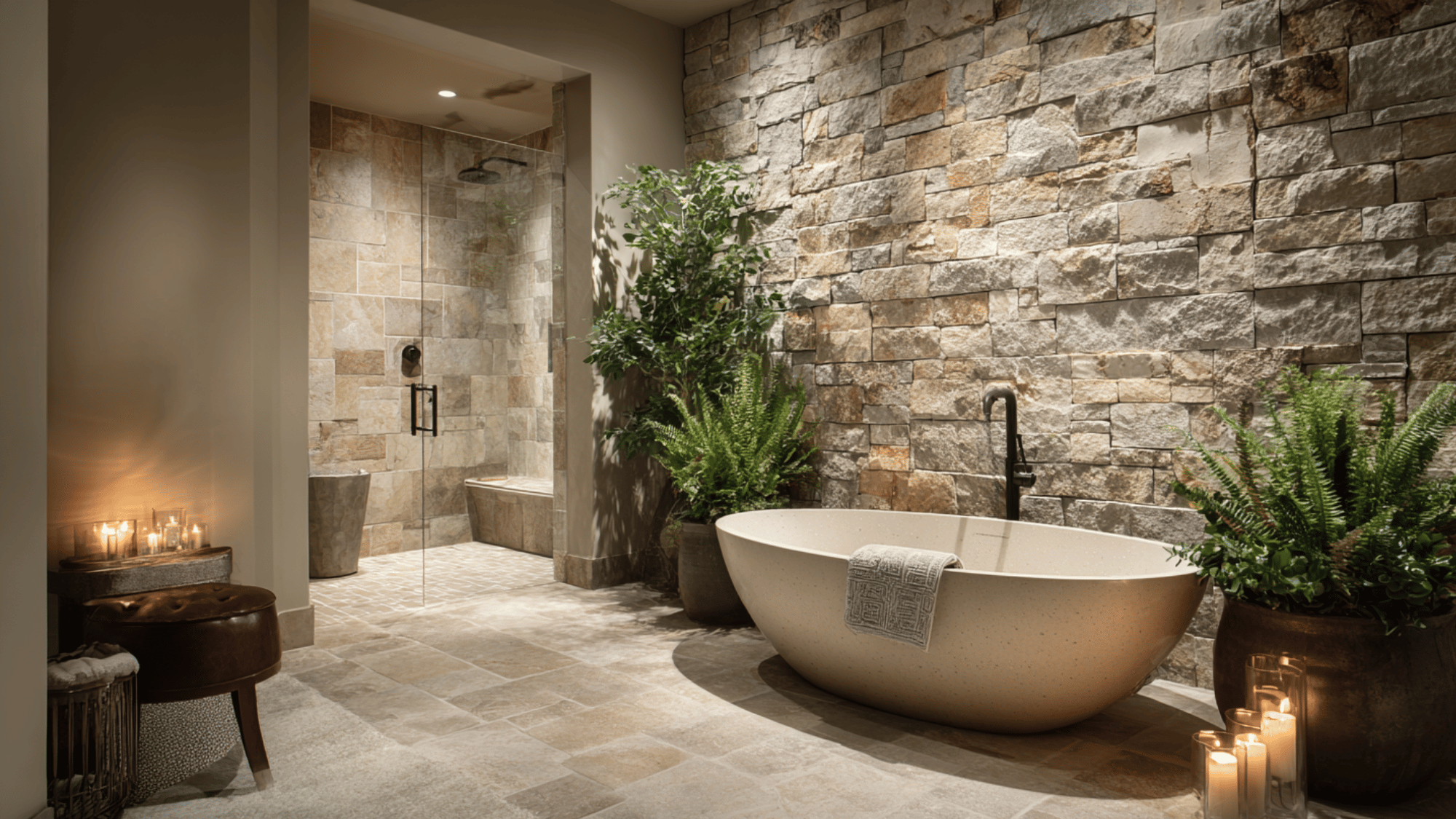 create a spa inspired accent wall
