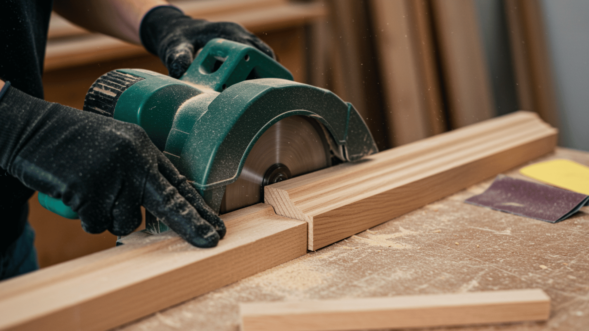 cut prepare frame pieces