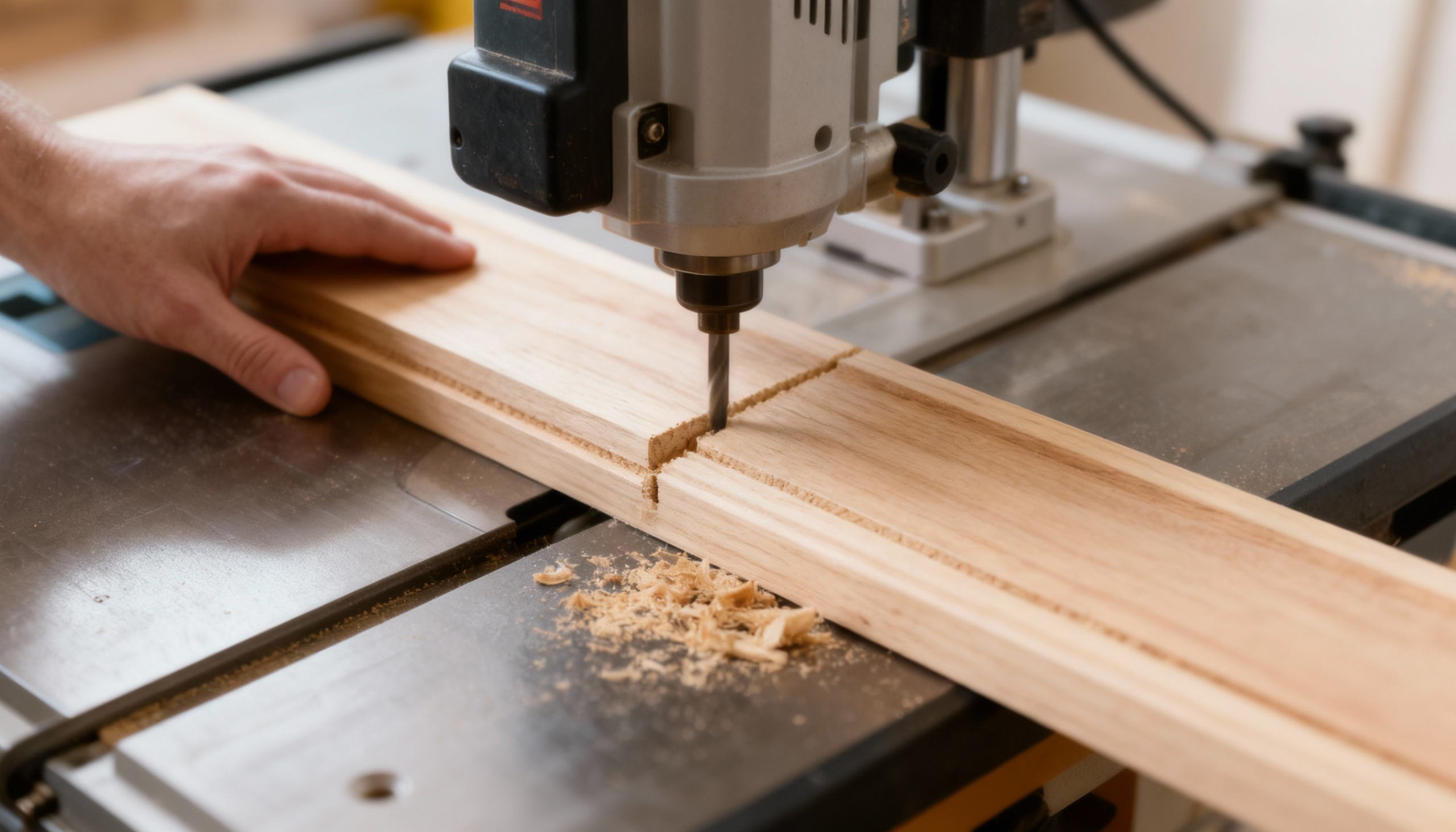 cut rabbet groove for glass and picture