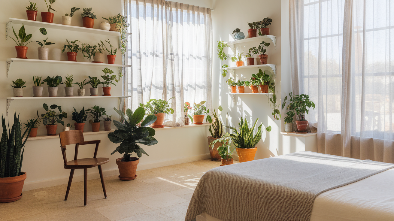 decorate with plants