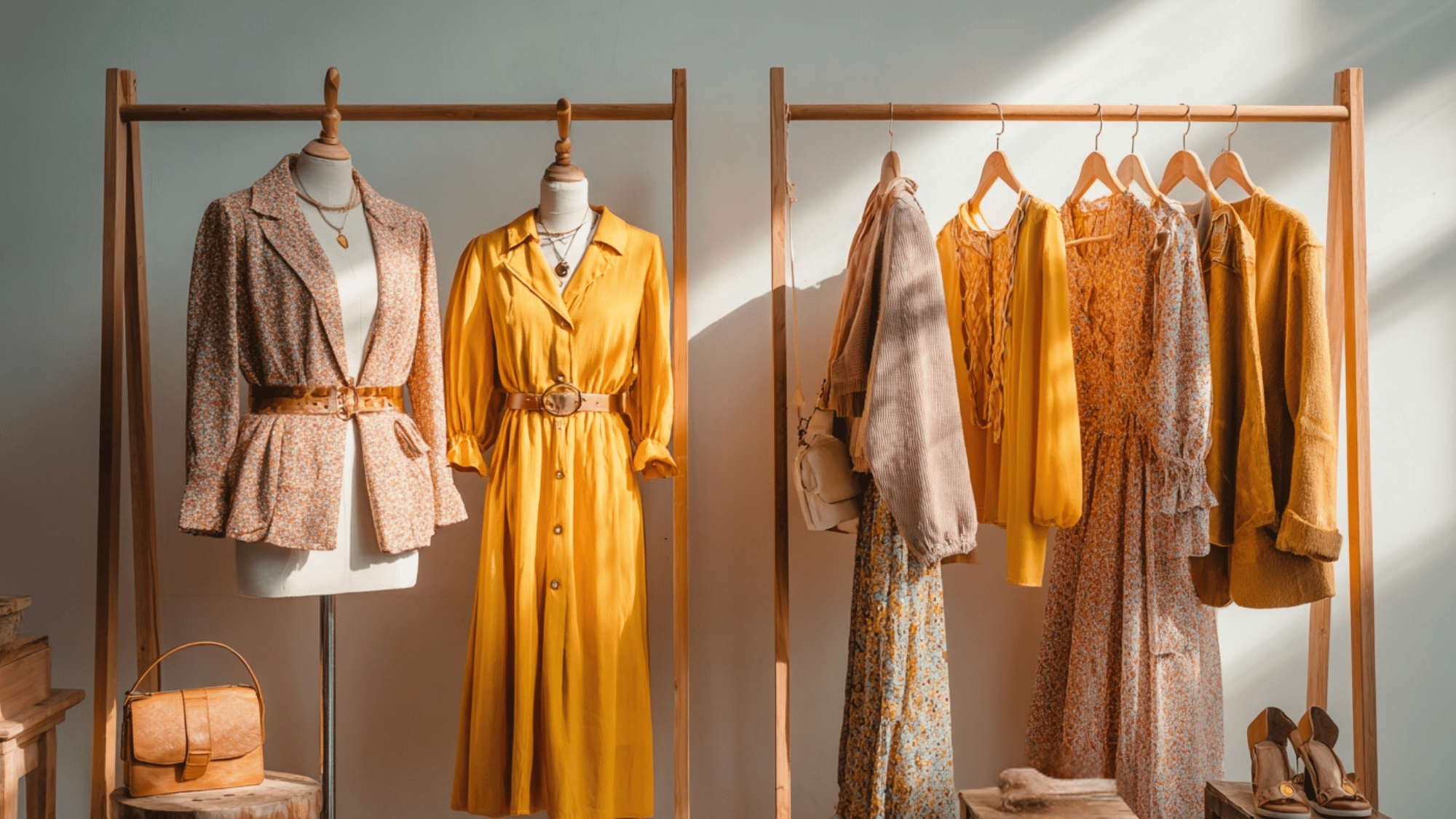 display favorite outfits as decor